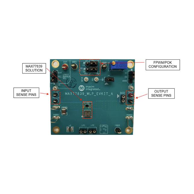 image of >- Converter, Battery Powered Devices Voltage Regulator IC 1 Output 15-WLP (2.07x1.51)>MAX77839AEWL+T