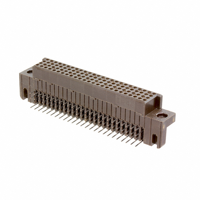 image of >100 Connector Receptacle, Female Sockets Through Hole, Right Angle Natural High Density (HDC, HDI, HPC)>532434-1