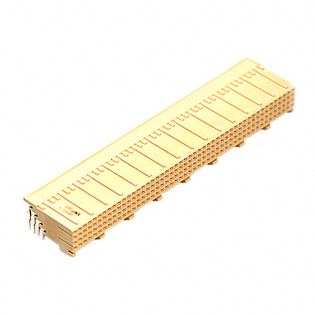 image of >192 Connector Receptacle, Female Sockets Board Edge, Through Hole, Right Angle Natural Futurebus>536510-4