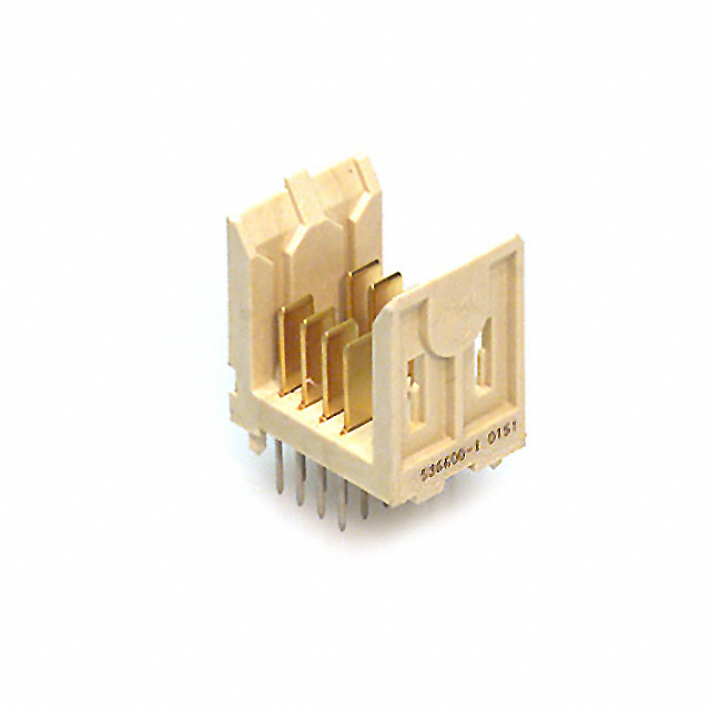 image of >8 Connector Header, Male Blades Through Hole Futurebus>536600-1