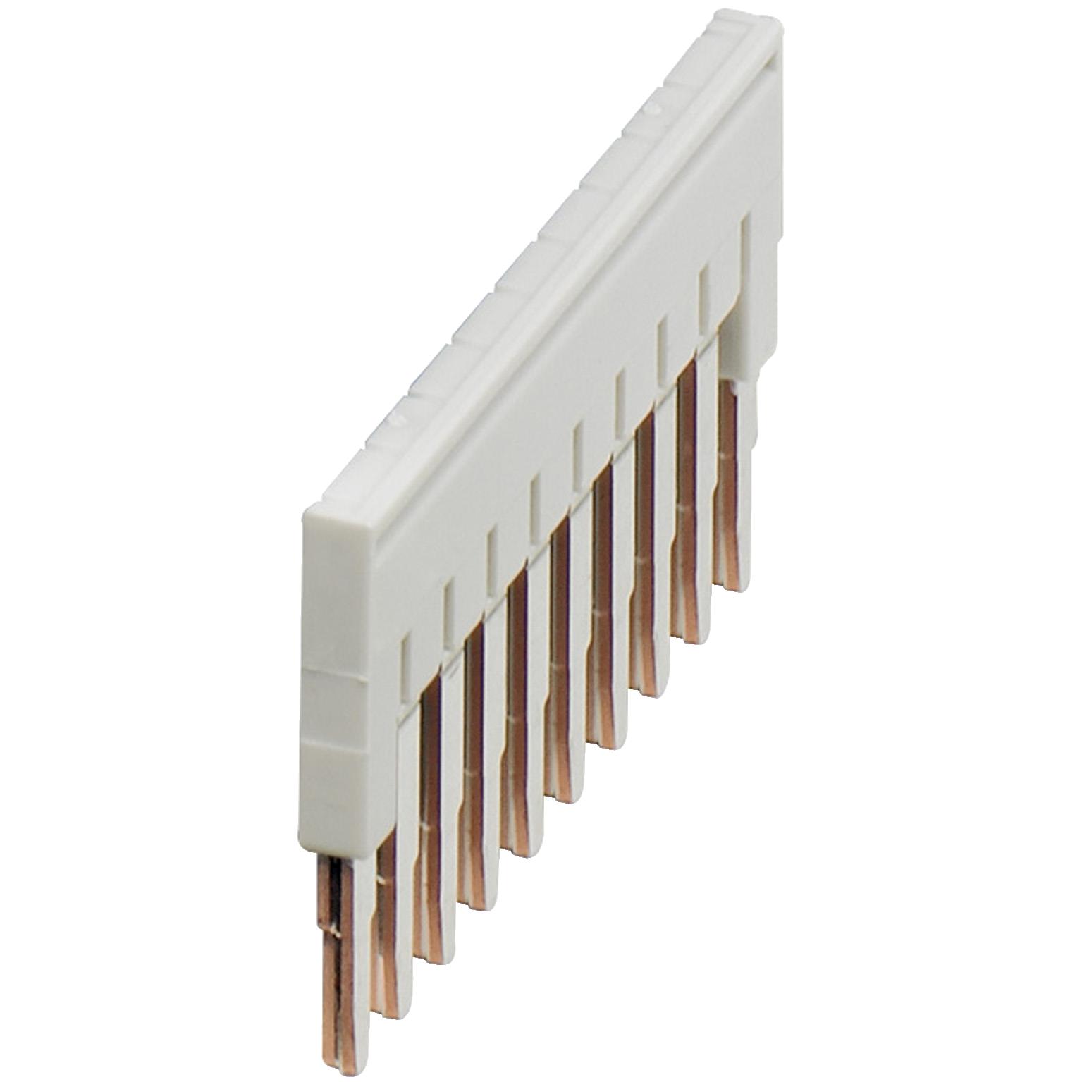 image of >10 Position Terminal Block, Cross Connection Jumper Flat Pins>NSYTRAL210GR