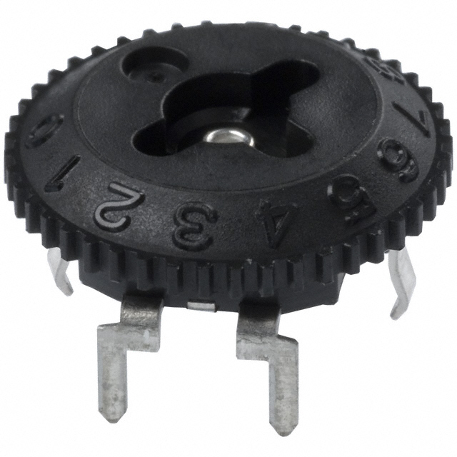 image of >50 kOhms 0.01W Through Hole Thumbwheel Potentiometer Top Adjustment>EVL-HFAA06A54