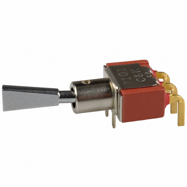 image of >Toggle Switch SPDT Through Hole, Right Angle>7101P3D9ABE
