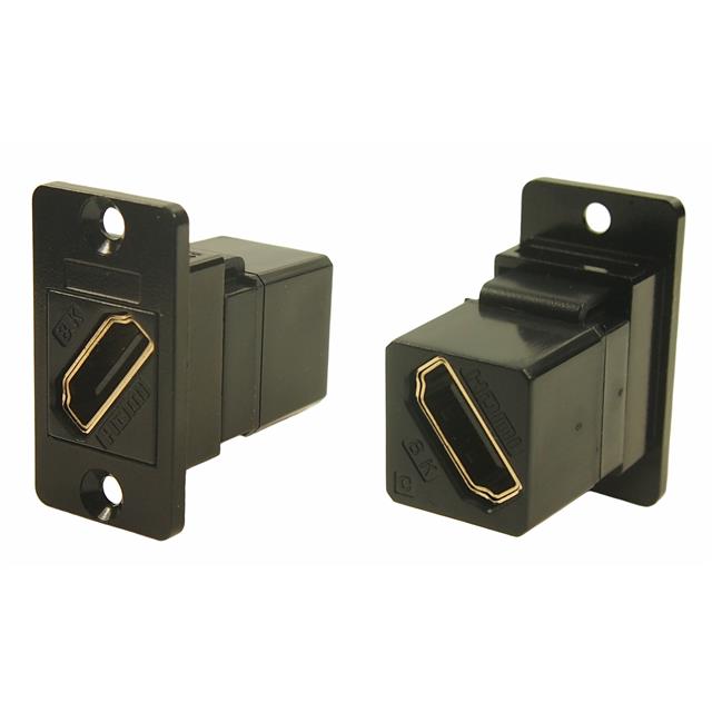 image of >Adapter Connector HDMI, Receptacle To HDMI, Receptacle Panel Mount, Flange>CP30688MB