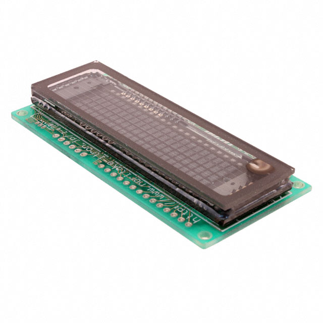 image of >Vacuum Fluorescent Display (VFD) 22 x 4 Character 5V Parallel/Serial 80.00mm x 36.00mm x 8.50mm>CU22042-Y1A