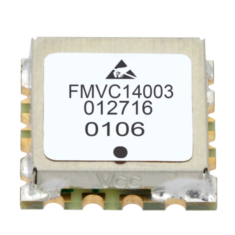 image of >2.4GHz Center Frequency 0 V ~ 20 V Voltage Controlled Oscillator 6 ±2 dBm -14 2nd Harmonic Typ (dBc)>FMVC14003