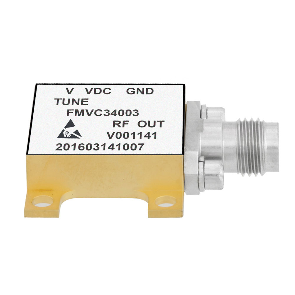 image of >40.8GHz Center Frequency 0 V ~ 13 V Voltage Controlled Oscillator 13 -3 dBm -30 2nd Harmonic Typ (dBc)>FMVC34003