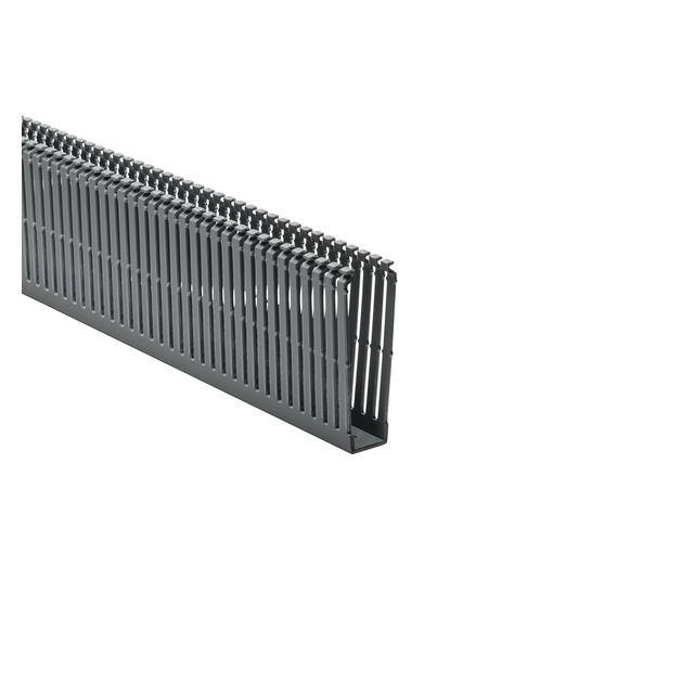 image of >Wire Duct Gray Slotted (Raceway), Base Screw 7.00' (2.13m)>184-14005